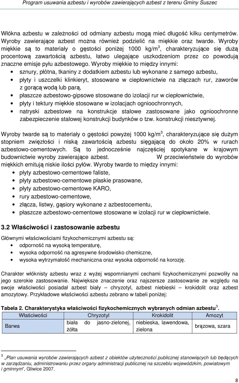 Wyroby miękkie to między innymi: sznury, płótna, tkaniny z dodatkiem azbestu lub wykonane z samego azbestu, płyty i uszczelki klinkieryt, stosowane w ciepłownictwie na złączach rur, zaworów z gorącą