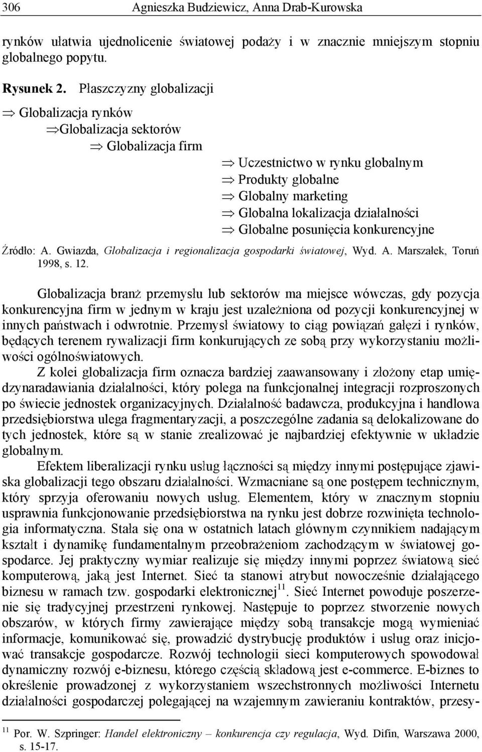 posuni cia konkurencyjne ród o: A. Gwiazda, Globalizacja i regionalizacja gospodarki wiatowej, Wyd. A. Marsza ek, Toru 1998, s. 12.