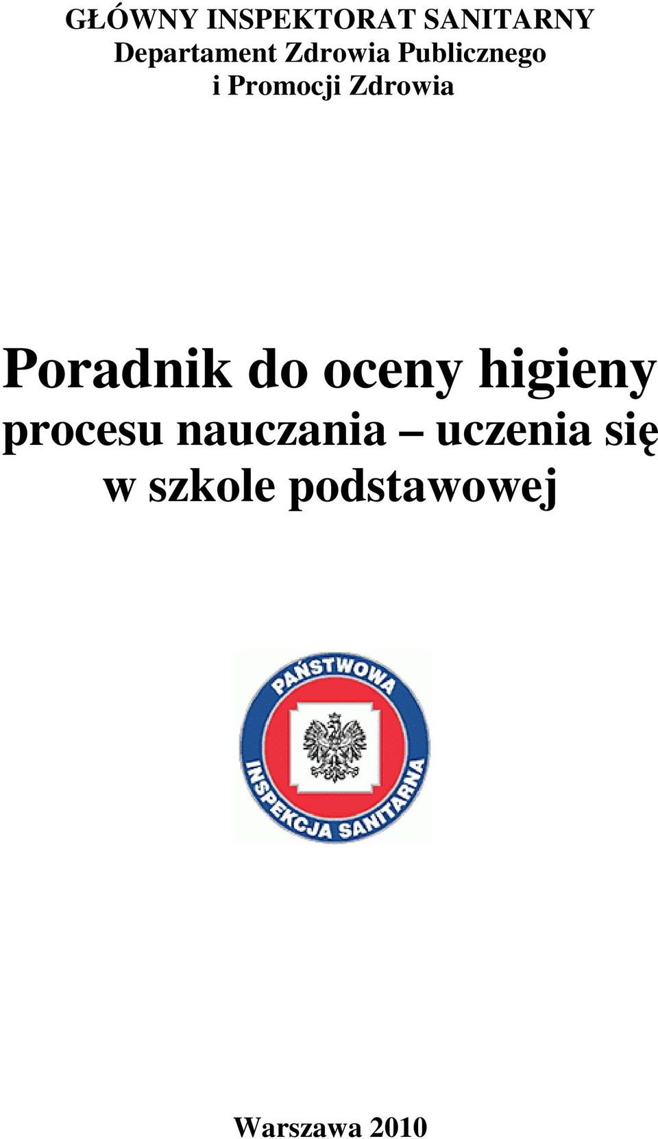 Poradnik do oceny higieny procesu