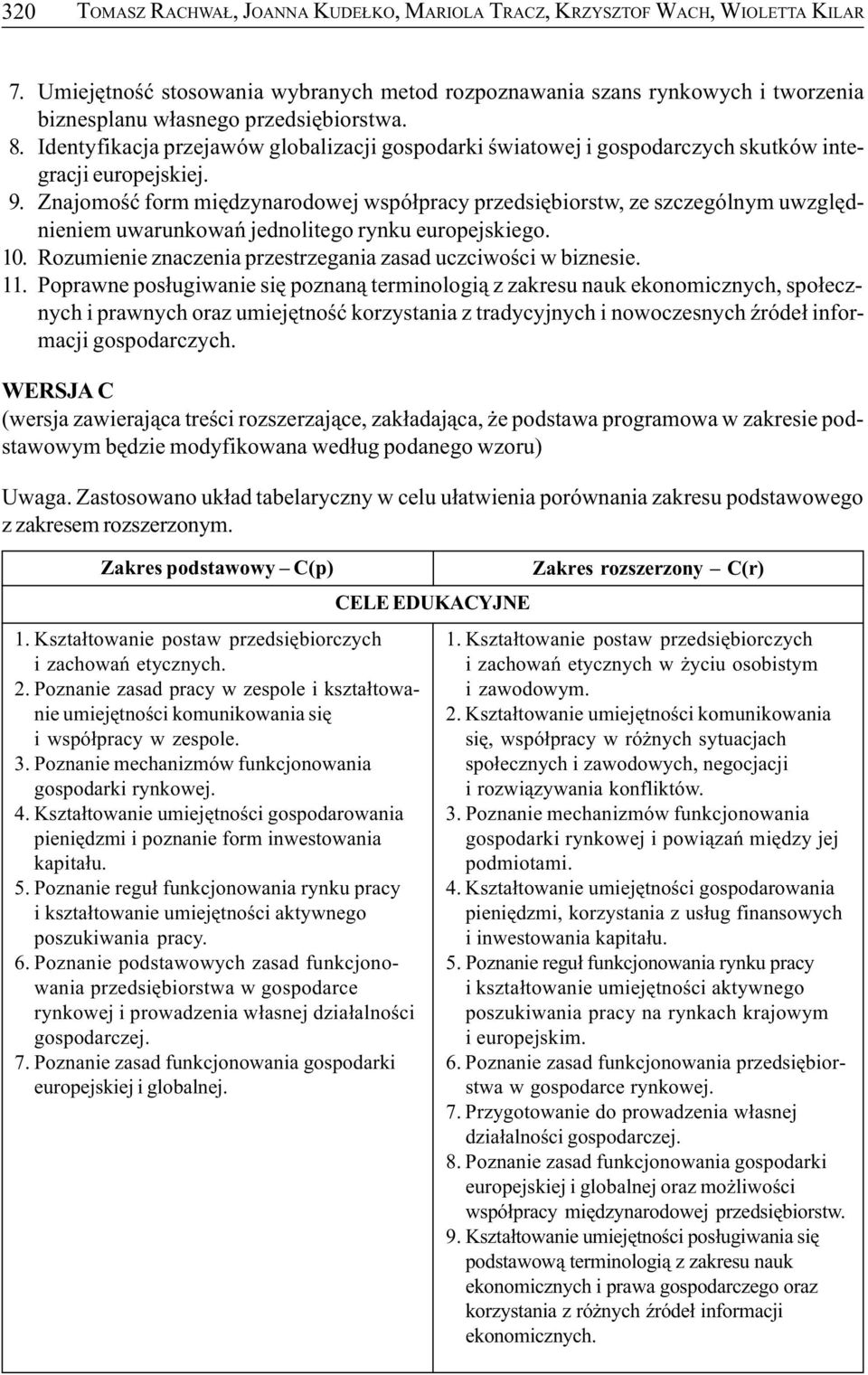 Identyfikacja przejawów globalizacji gospodarki œwiatowej i gospodarczych skutków integracji europejskiej. 9.