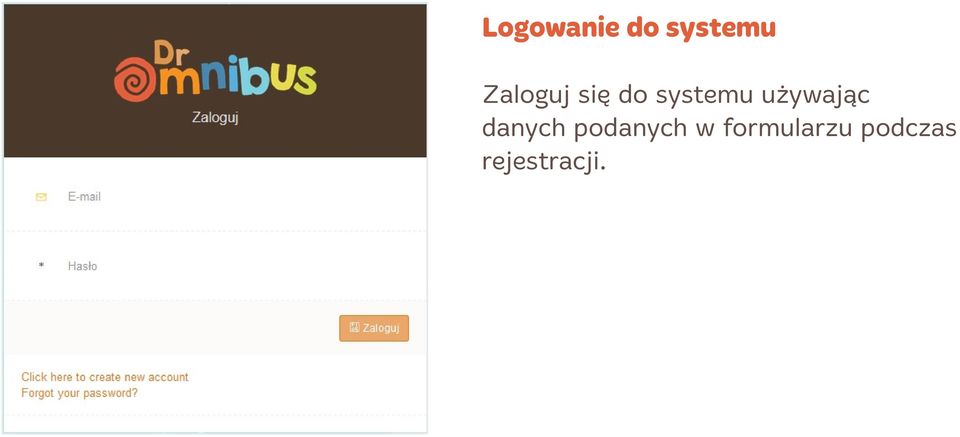 używając danych podanych