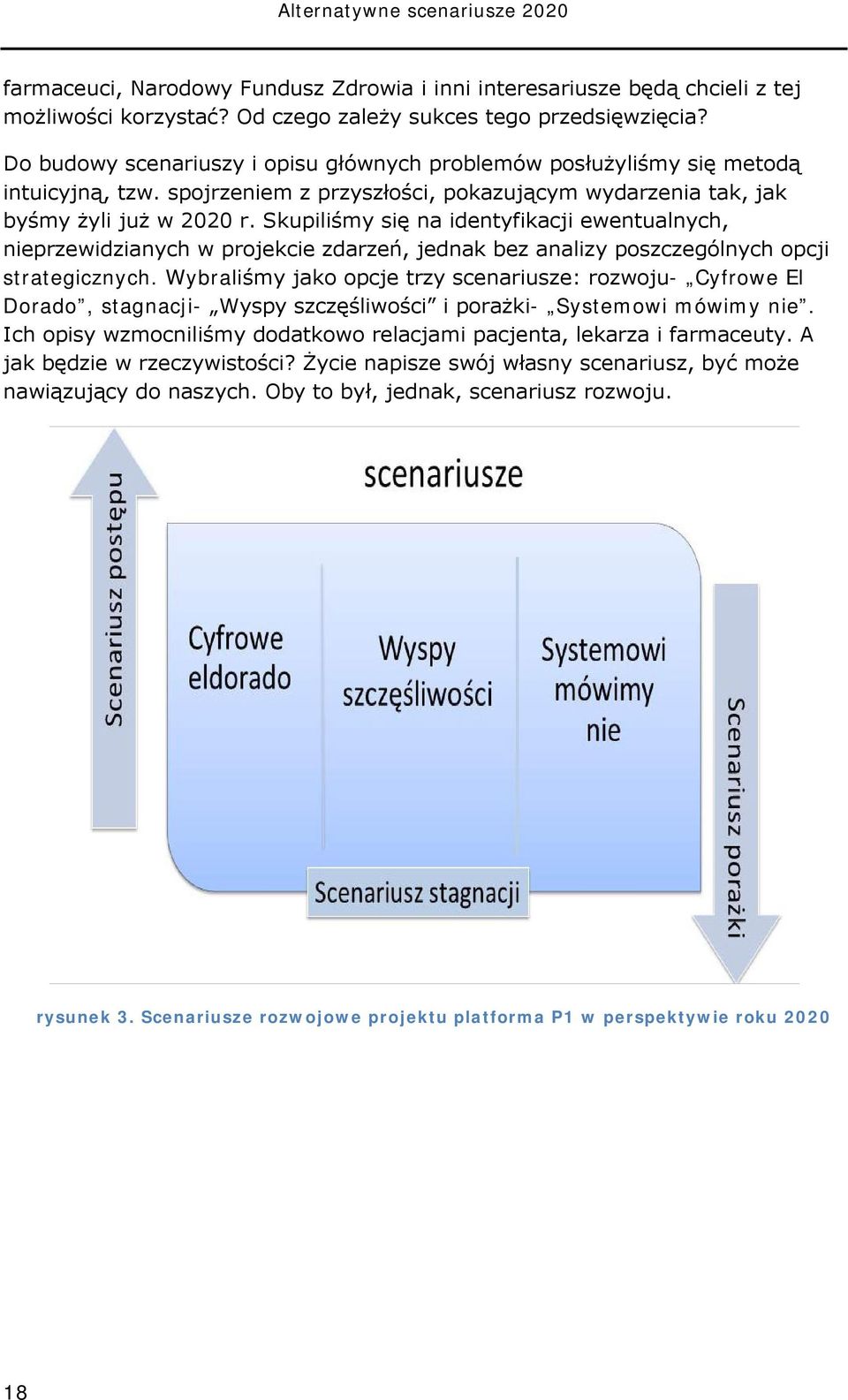 Skupiliśmy się na identyfikacji ewentualnych, nieprzewidzianych w projekcie zdarzeń, jednak bez analizy poszczególnych opcji strategicznych.