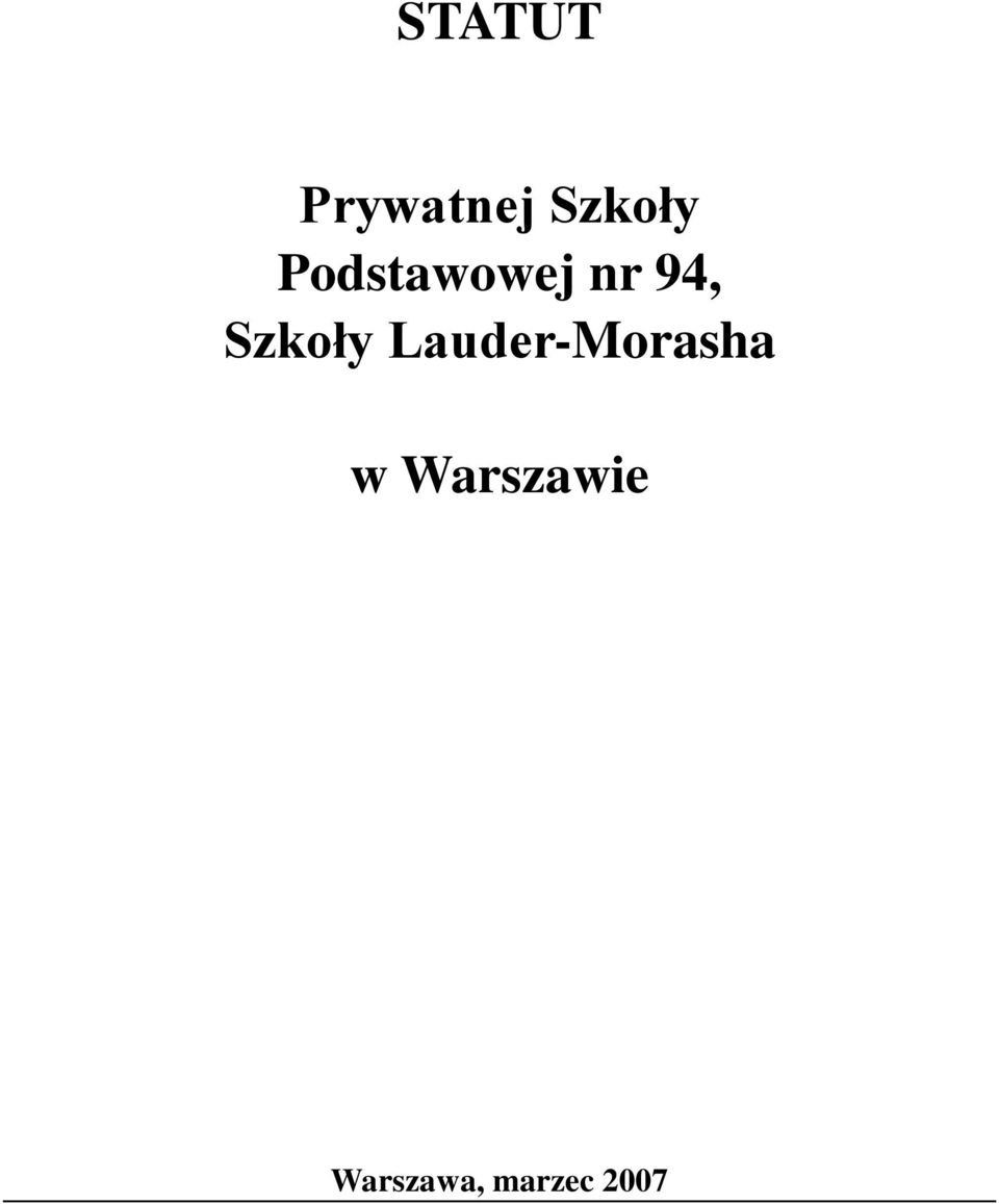 Szkoły Lauder-Morasha w