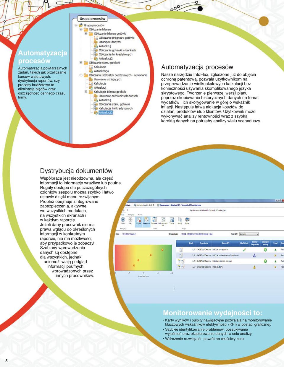 Automatyzacja procesów Nasze narzędzie InfoFlex, zgłoszone już do objęcia ochroną patentową, pozwala użytkownikom na przeprowadzanie wielkoskalowych kalkulacji bez konieczności używania