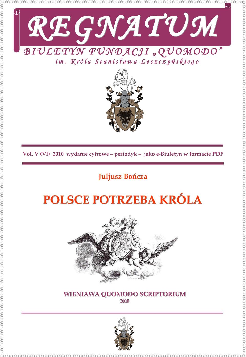 V (VI) 2010 wydanie cyfrowe periodyk jako e-biuletyn w formacie PDF