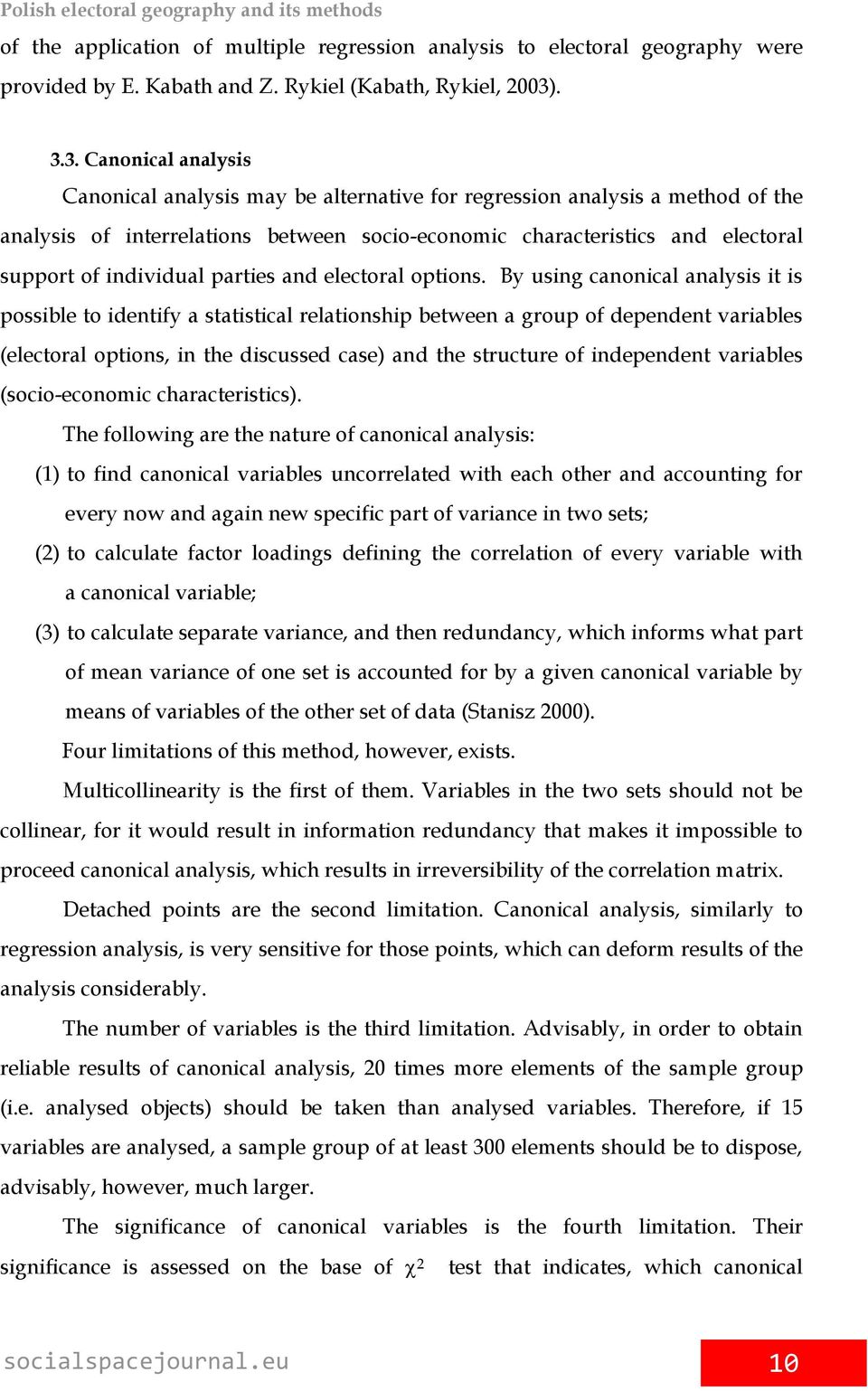 individual parties and electoral options.