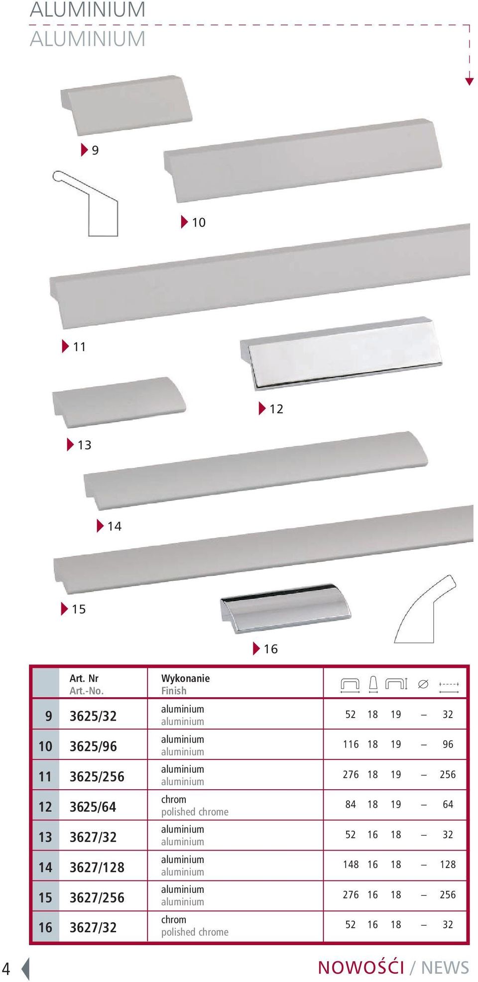 chrome chrom polished chrome 52 18 19 32 116 18 19 96 276 18 19 256 84 18