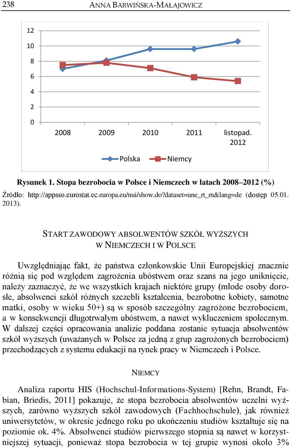 START ZAWODOWY ABSOLWENTÓW SZKÓŁ WYŻSZYCH W NIEMCZECH I W POLSCE Uwzględniając fakt, że państwa członkowskie Unii Europejskiej znacznie różnią się pod względem zagrożenia ubóstwem oraz szans na jego