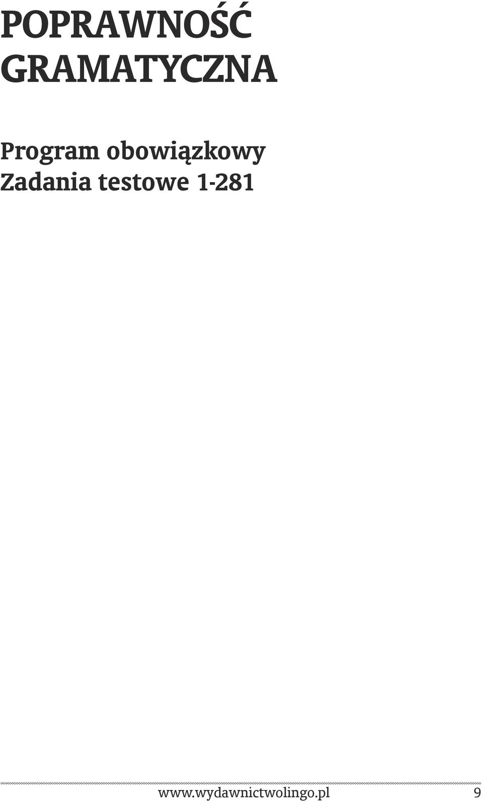 Zadania testowe 1-281