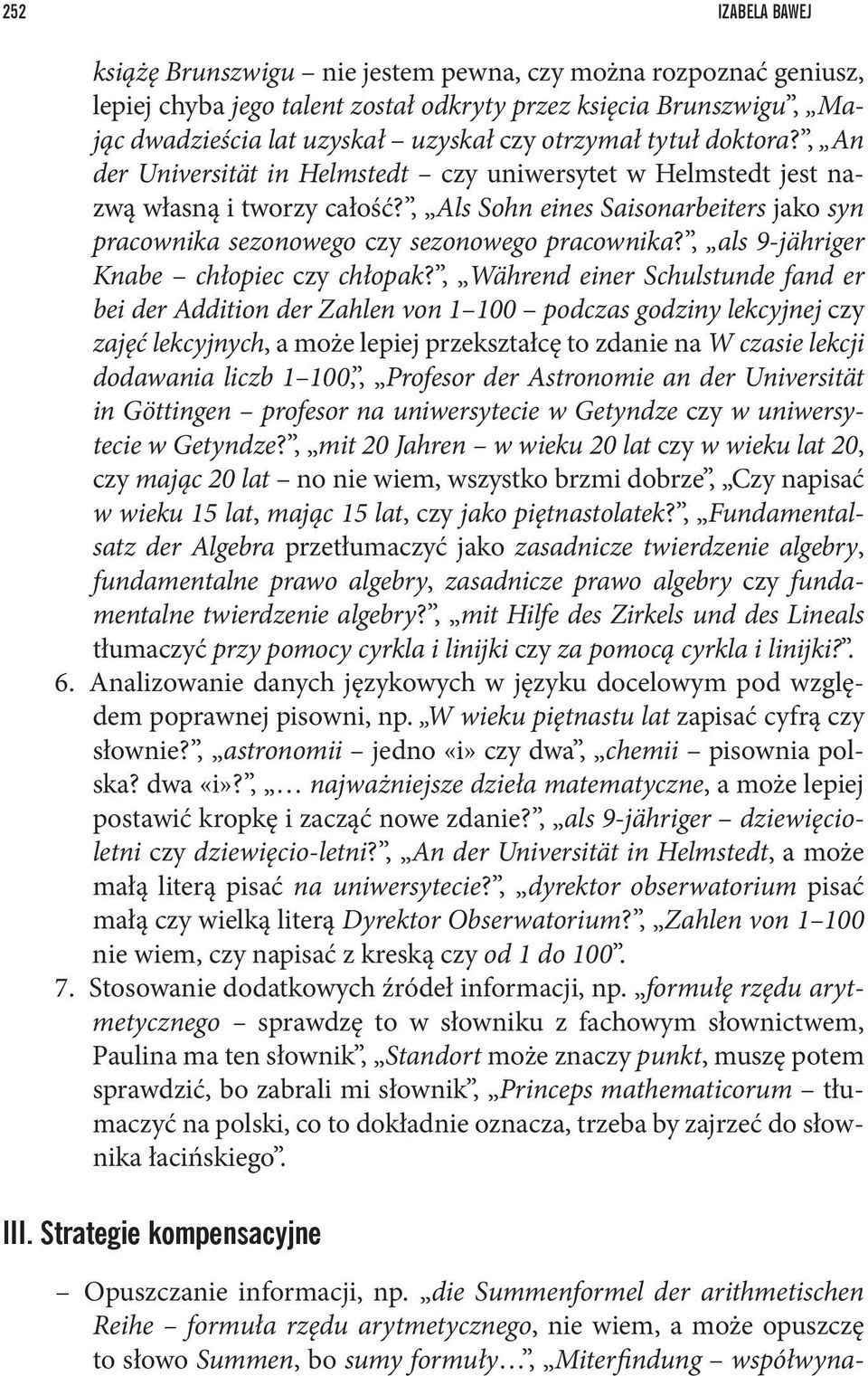 , als 9-jähriger Knabe chłopiec czy chłopak?