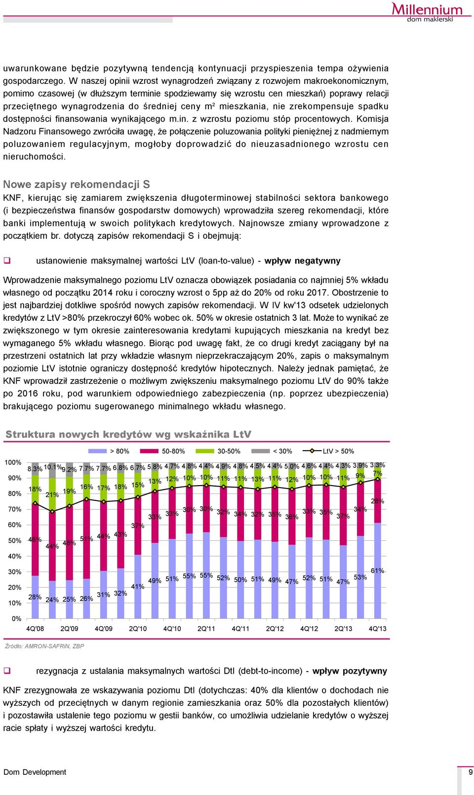 średniej ceny m 2 mieszkania, nie zrekompensuje spadku dostępności finansowania wynikającego m.in. z wzrostu poziomu ståp procentowych.