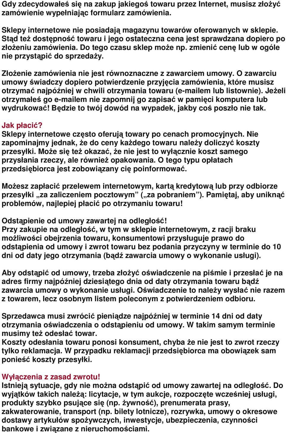 Konsument on line. Dlatego przed kupnem towaru w wirtualnym świecie musisz  pamiętać o kilku ważnych zasadach: - PDF Darmowe pobieranie