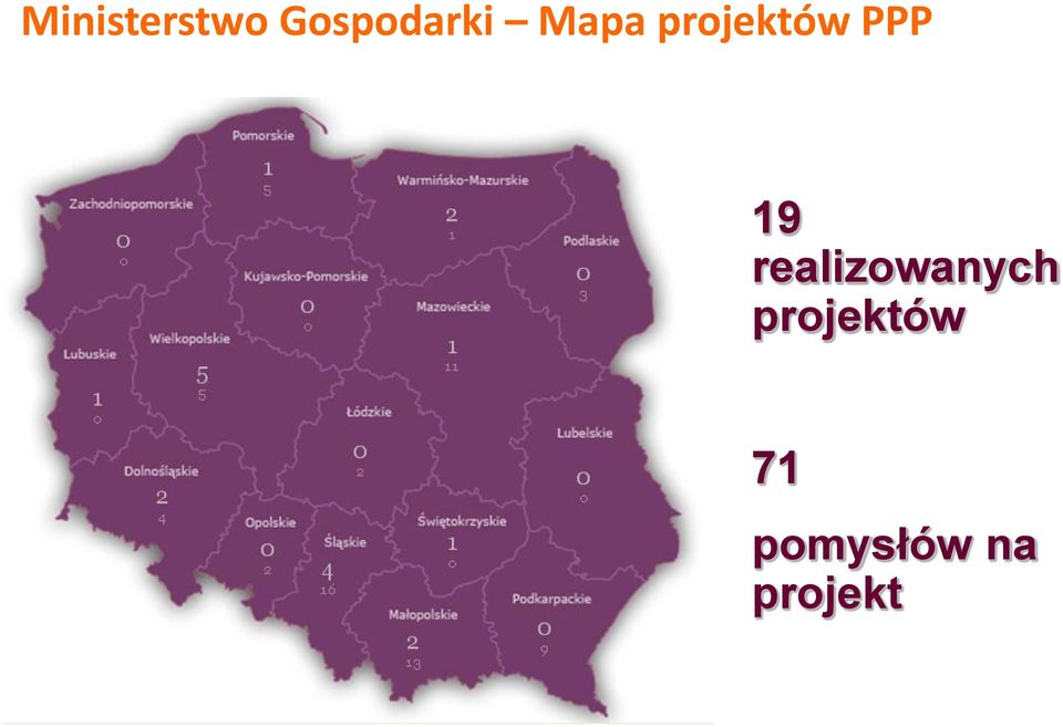 projektów PPP 19