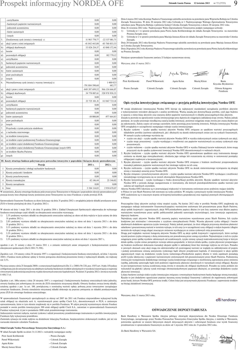 0,00 d) pozostałych obligacji 0,00 182 779,12 e) certyfikatów 0,00 0,00 f) bankowych papierów wartościowych 0,00 0,00 g) jednostek uczestnictwa 0,00 0,00 h) listów zastawnych 0,00 0,00 i) praw