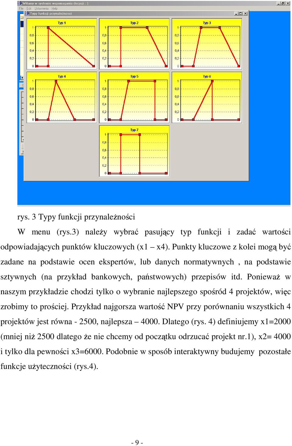 Poniewa w naszym przykładzie chodzi tylko o wybranie najlepszego sporód 4 projektów, wic zrobimy to prociej.