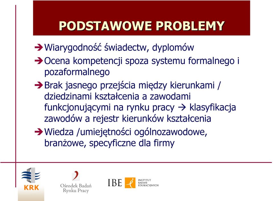 kształcenia a zawodami funkcjonującymi na rynku pracy klasyfikacja zawodów a rejestr