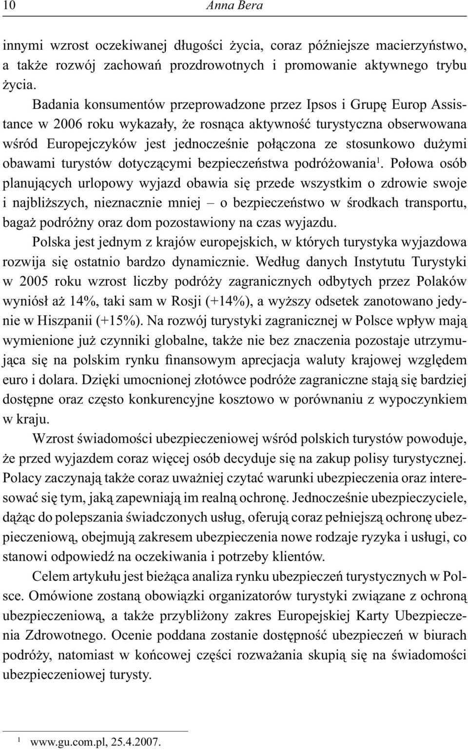 ymi obawami turystów dotycz cymi bezpiecze stwa podró owania 1.