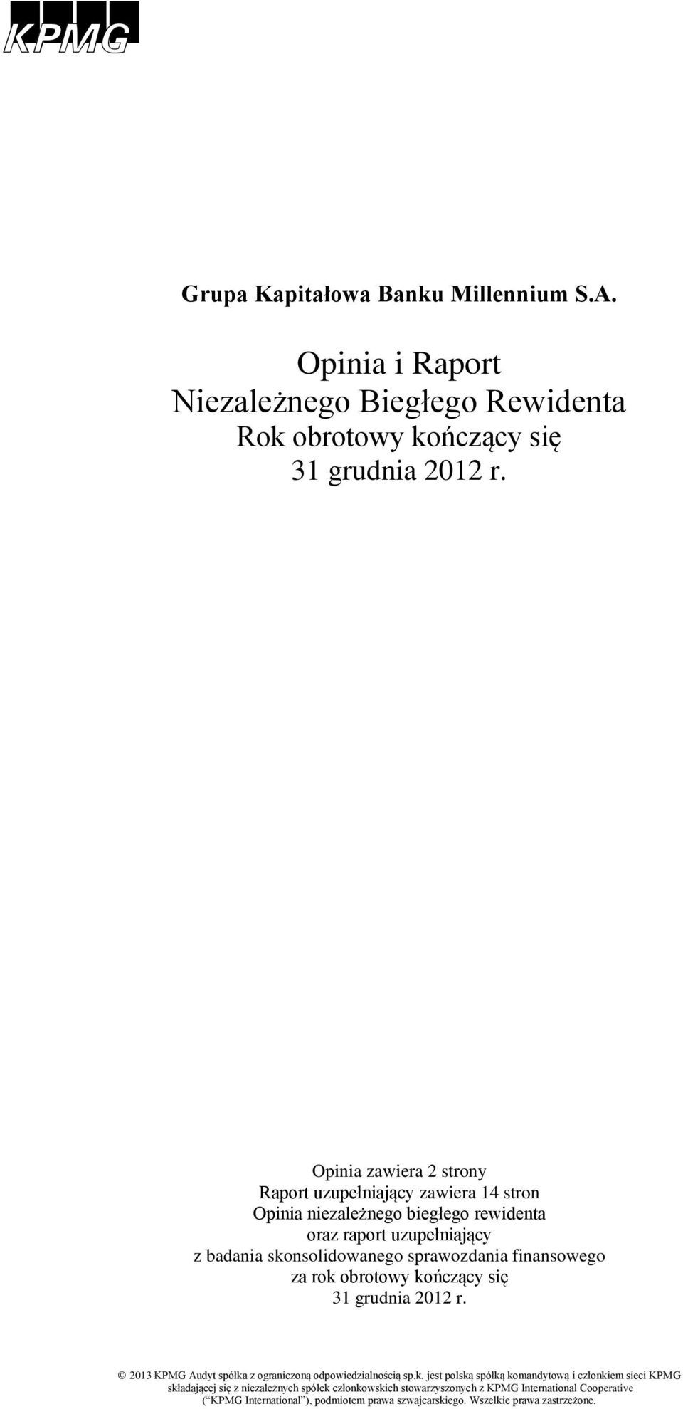 sprawozdania finansowego za rok 