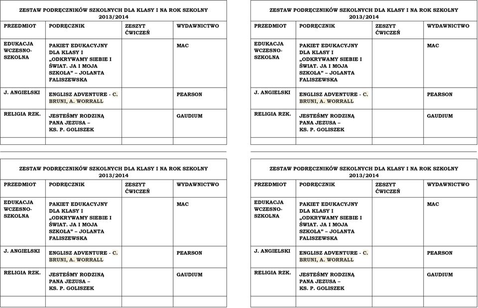 JA I MOJA SZKOŁA JOLANTA FALISZEWSKA JESTEŚMY RODZINĄ PANA JEZUSA JESTEŚMY RODZINĄ PANA JEZUSA   JA I MOJA SZKOŁA JOLANTA FALISZEWSKA JESTEŚMY RODZINĄ PANA