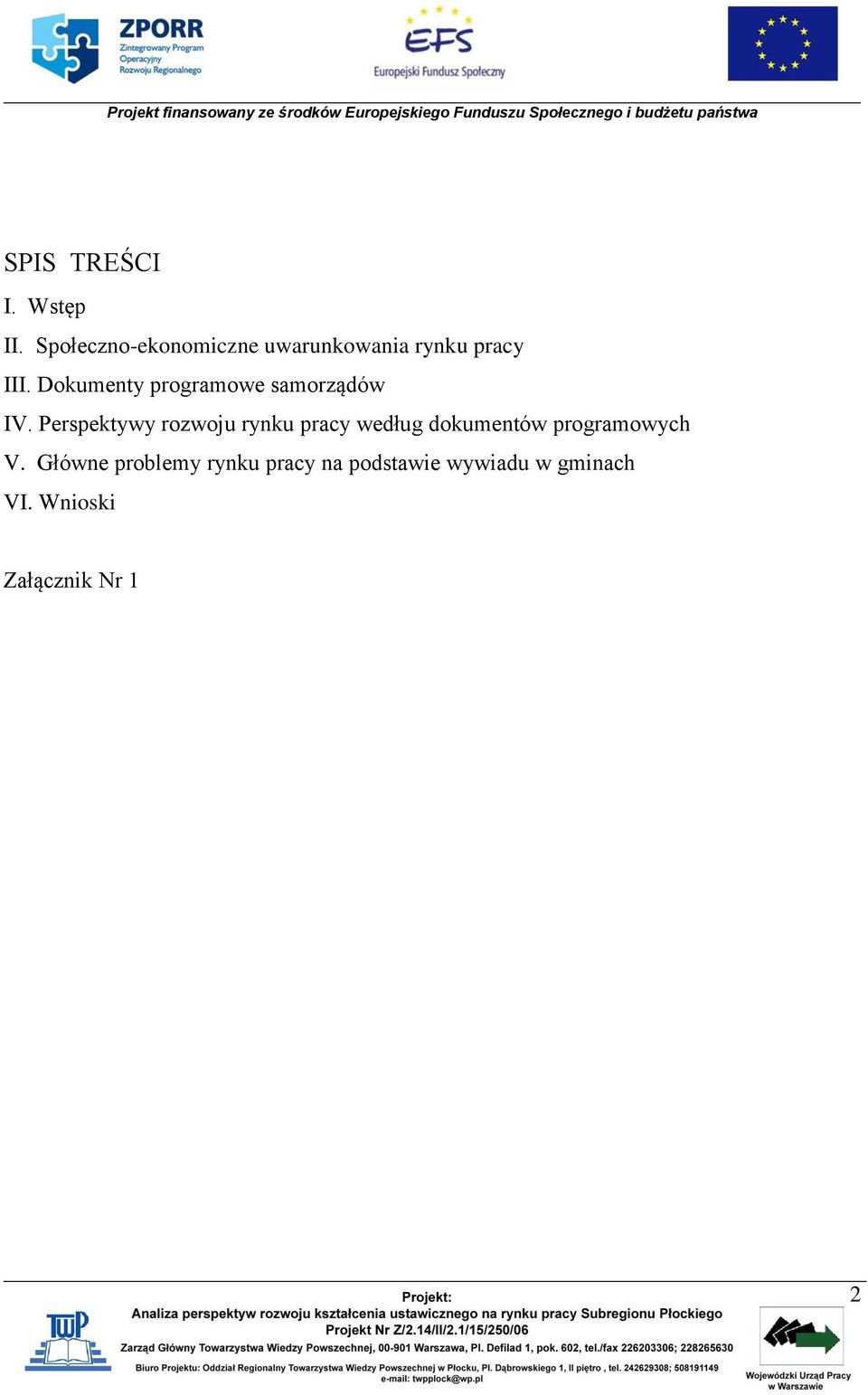 Dokumenty programowe samorządów IV.