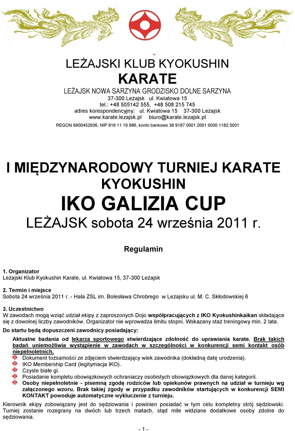 pl biuro@karate.lezajsk.