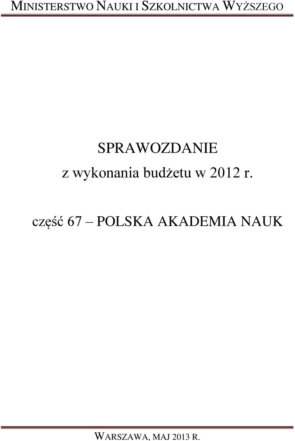 budżetu w 2012 r.