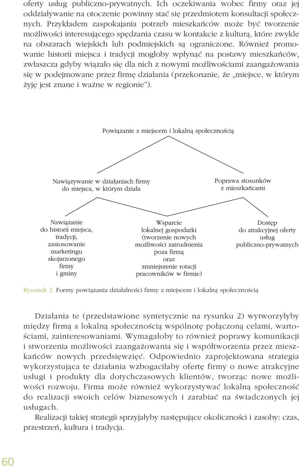 Również promowanie historii miejsca i tradycji mogłoby wpłynąć na postawy mieszkańców, zwłaszcza gdyby wiązało się dla nich z nowymi możliwościami zaangażowania się w podejmowane przez firmę