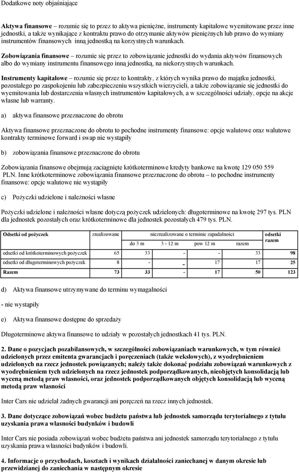 Zobowiązania rozumie się przez to zobowiązanie jednostki do wydania aktywów finansowych albo do wymiany instrumentu go inną jednostką, na niekorzystnych warunkach.