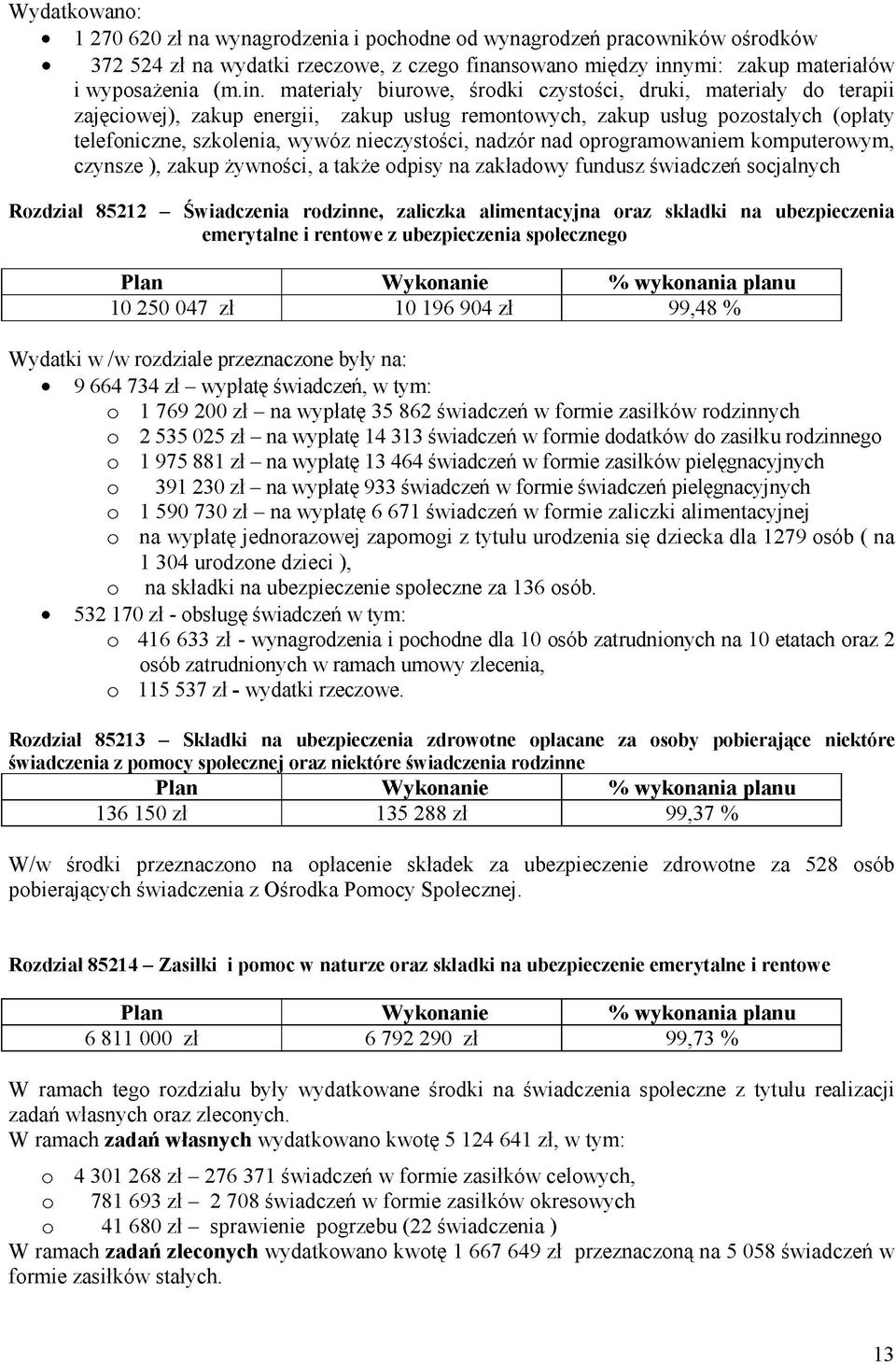 ymi: zakup materiałów i wyposażenia (m.in.