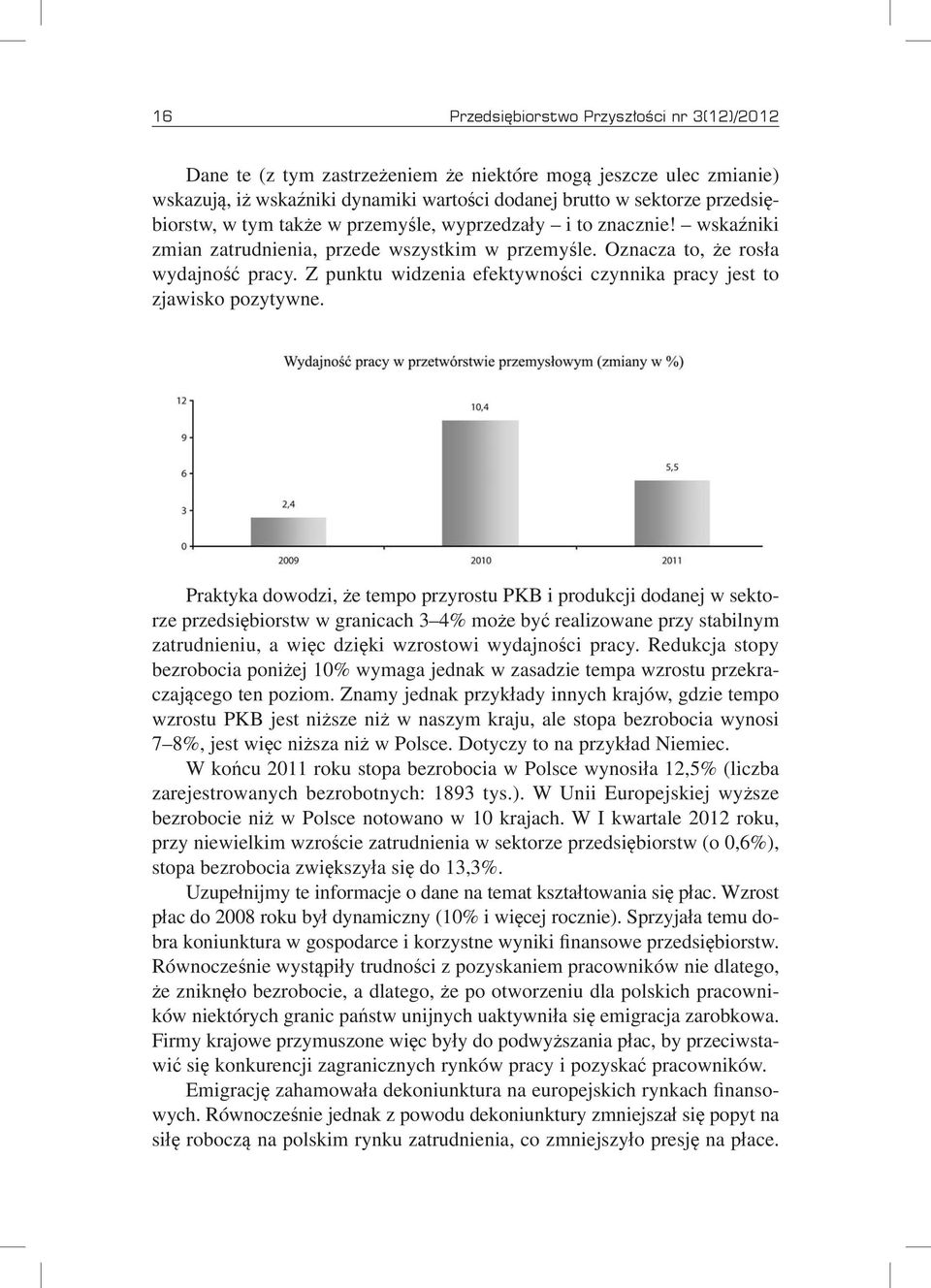 Z punktu widzenia efektywności czynnika pracy jest to zjawisko pozytywne.