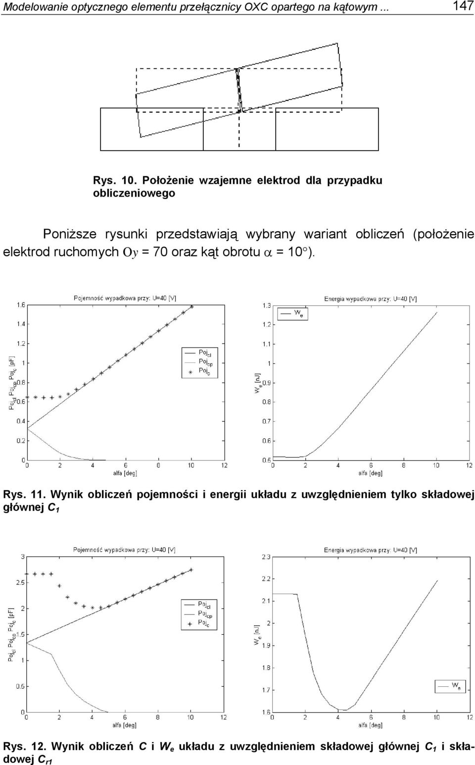 (położni lkto uchomych Oy 70 oaz kąt obotu α 0 ). Rys.