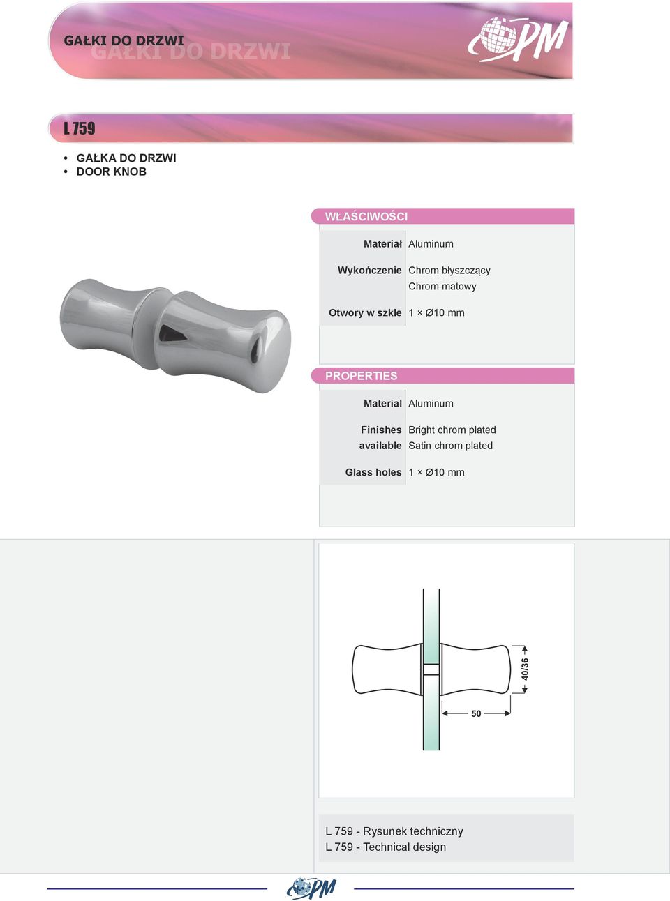 Aluminum L 759 - Rysunek