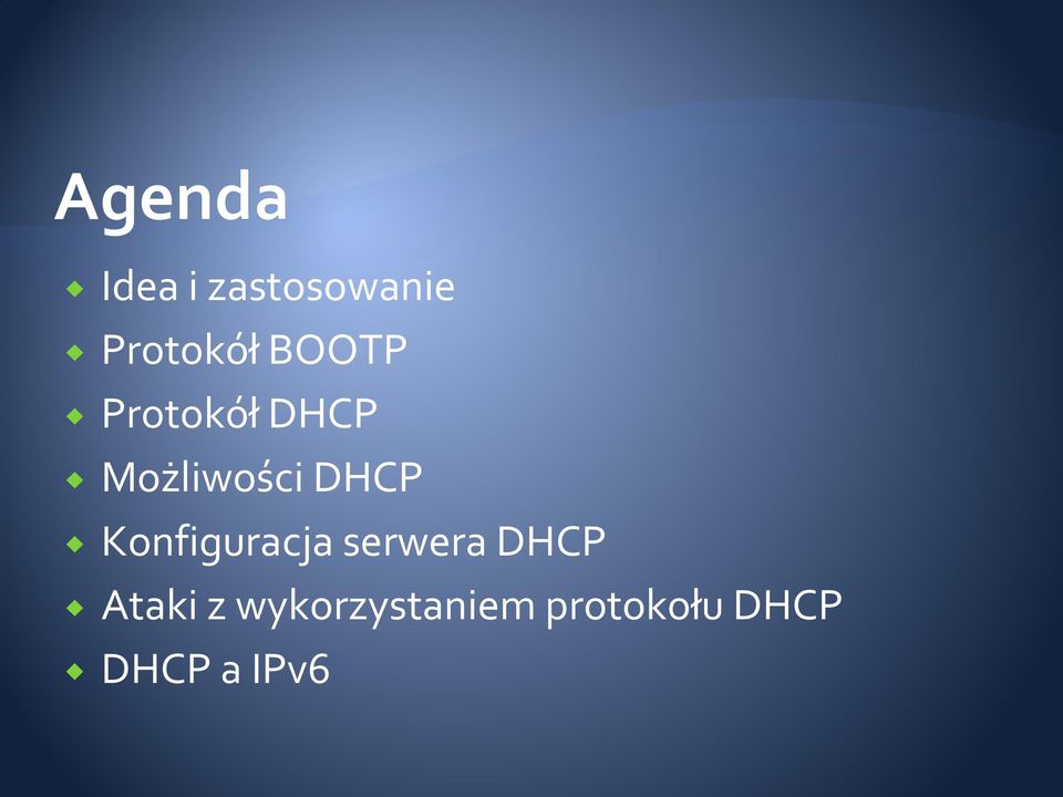 Konfiguracja serwera DHCP A takiz w