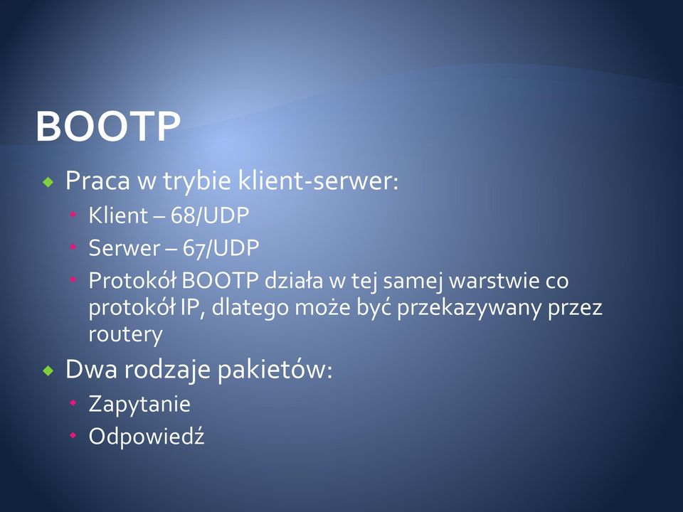 co protokółip, dlatego m oże być przekazyw any przez