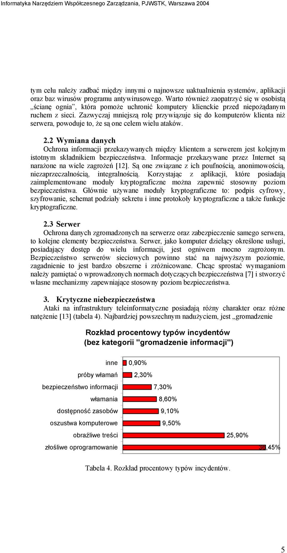 Zazwyczaj mniejszą rolę przywiązuje się do komputerów klienta niż serwera, powoduje to, że są one celem wielu ataków. 2.