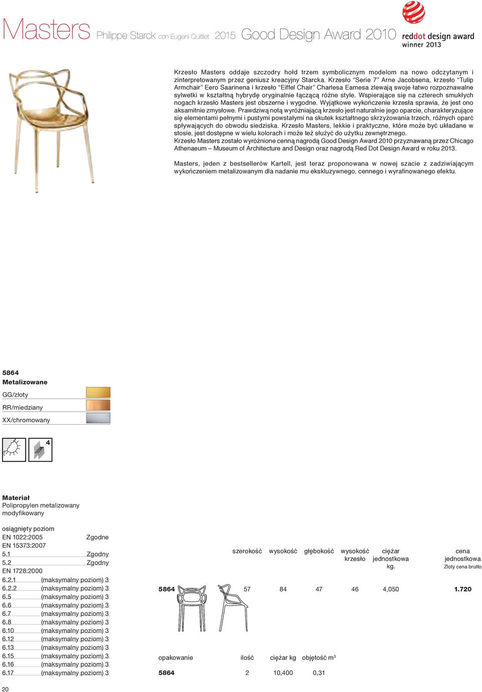 Krzesło Serie 7 Arne Jacobsena, krzesło Tulip Armchair Eero Saarinena i krzesło Eiffel Chair Charlesa Eamesa zlewają swoje łatwo rozpoznawalne sylwetki w kształtną hybrydę oryginalnie łączącą różne