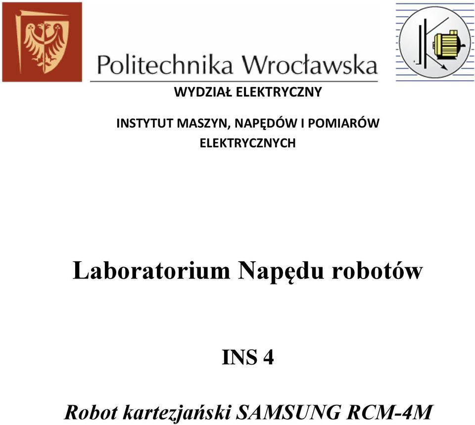 ELEKTRYCZNYCH Laboratorium Napędu