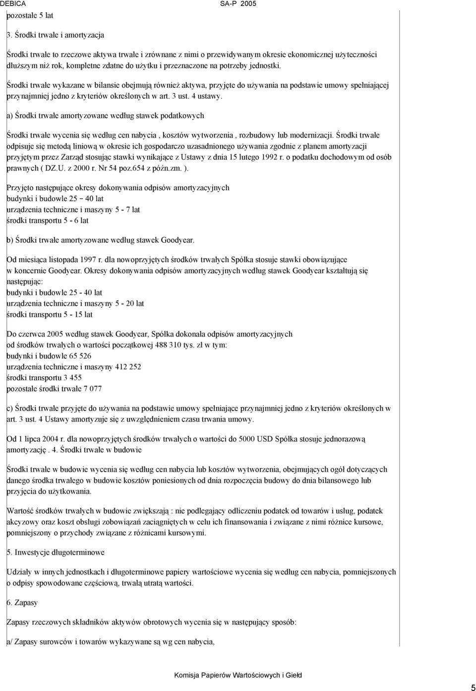 potrzeby jednostki. Środki trwałe wykazane w bilansie obejmują również aktywa, przyjęte do używania na podstawie umowy spełniającej przynajmniej jedno z kryteriów określonych w art. 3 ust. 4 ustawy.