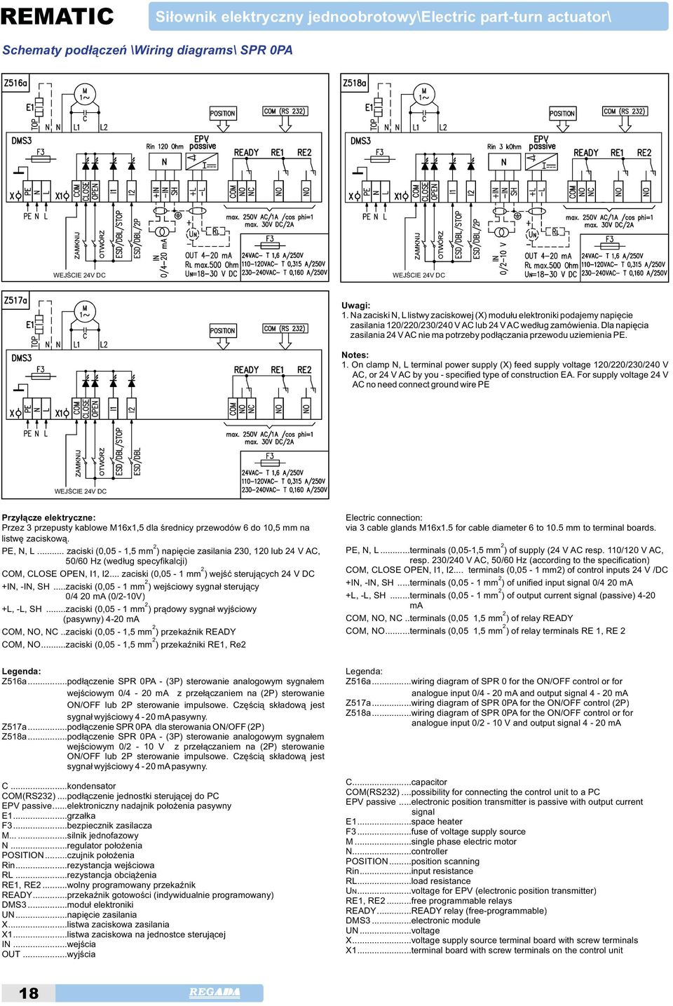 On clamp N, L terminal power supply(x) feed supply voltage 10/0/30/40 V,or4VbyyouspecifiedtypeofconstructionE.