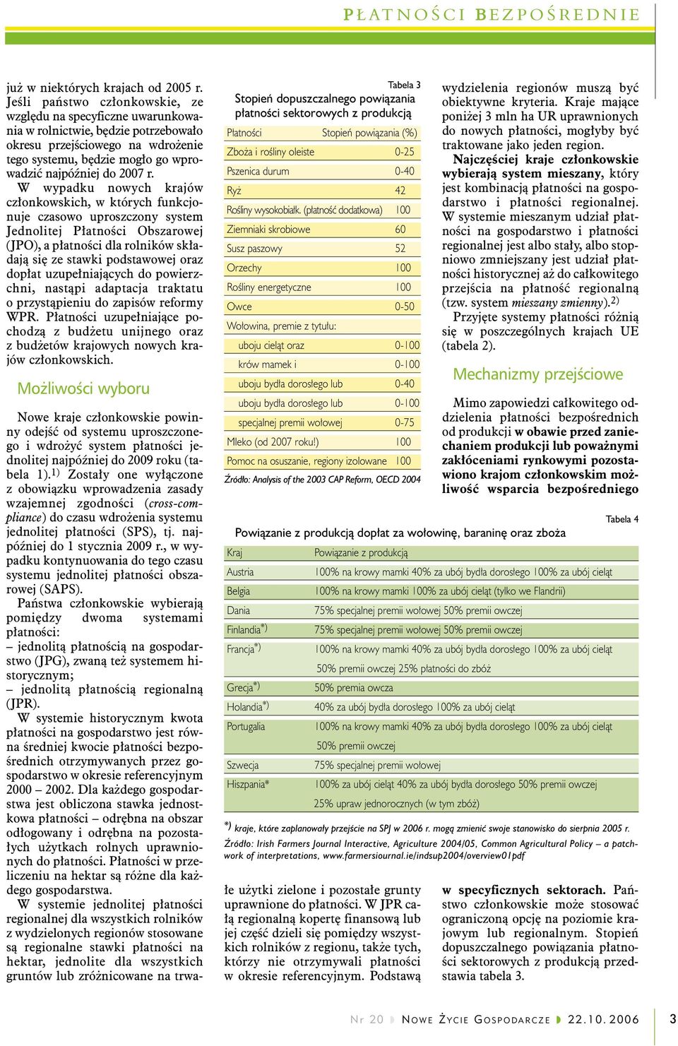 W wypadku nowych krajów członkowskich, w których funkcjonuje czasowo uproszczony system Jednolitej Płatności Obszarowej (JPO), a płatności dla rolników składają się ze stawki podstawowej oraz dopłat