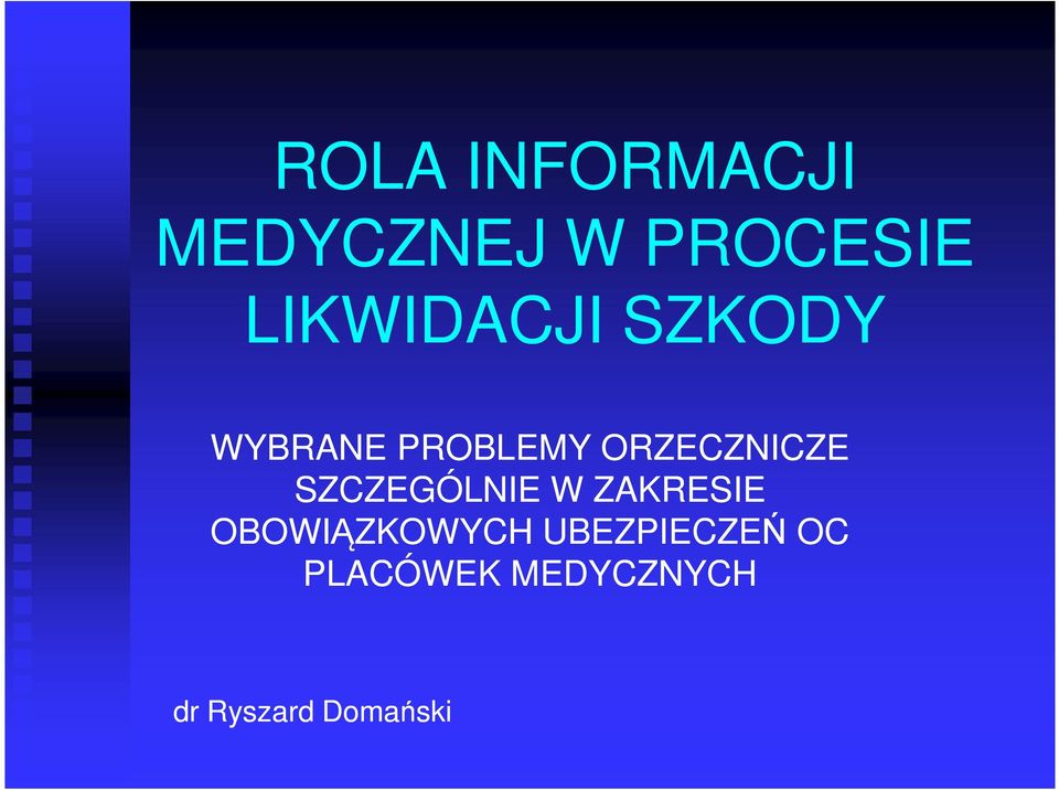 ORZECZNICZE SZCZEGÓLNIE W ZAKRESIE