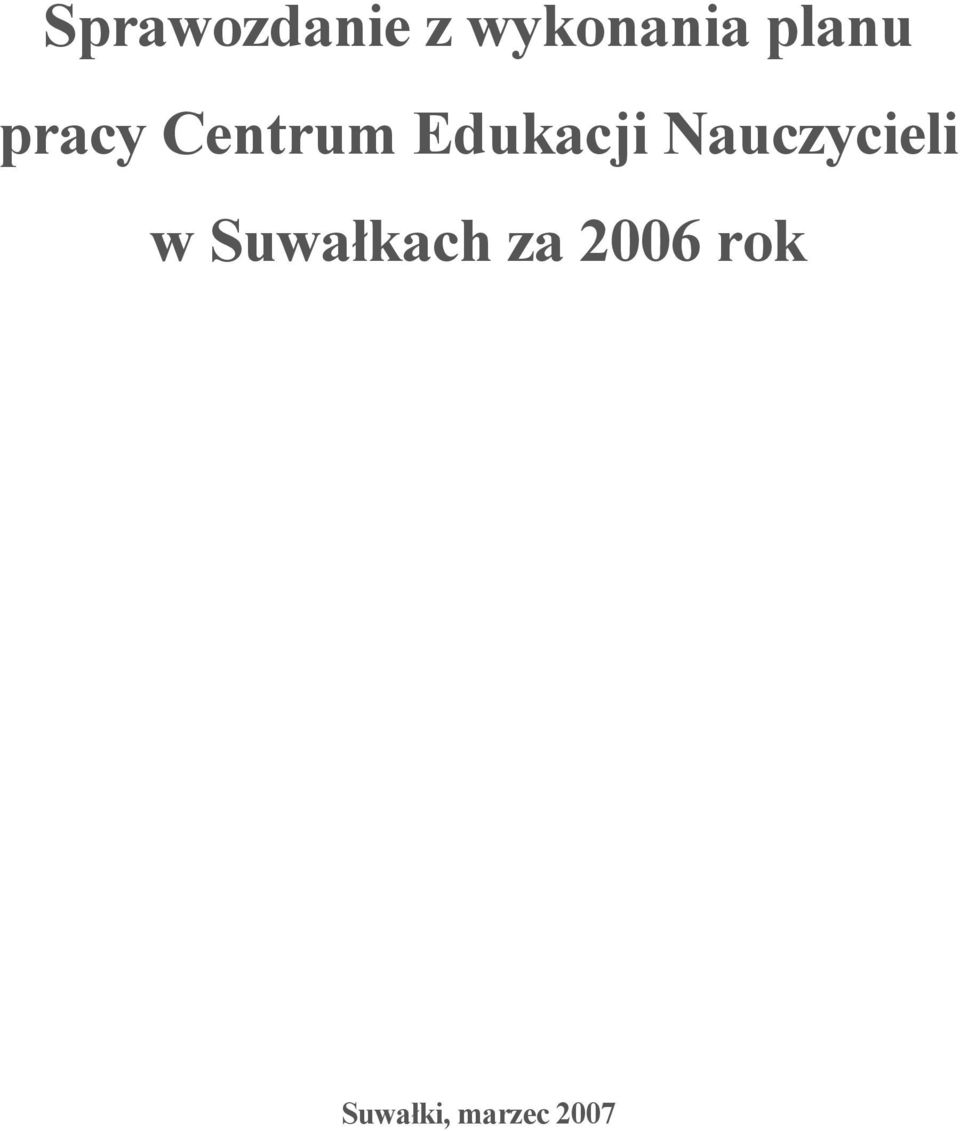 Edukacji Nauczycieli w