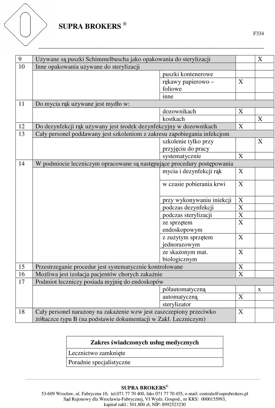 do pracy systematycznie 14 W podmiocie leczniczym opracowane są następujące procedury postępowania mycia i dezynfekcji rąk w czasie pobierania krwi przy wykonywaniu iniekcji podczas dezynfekcji