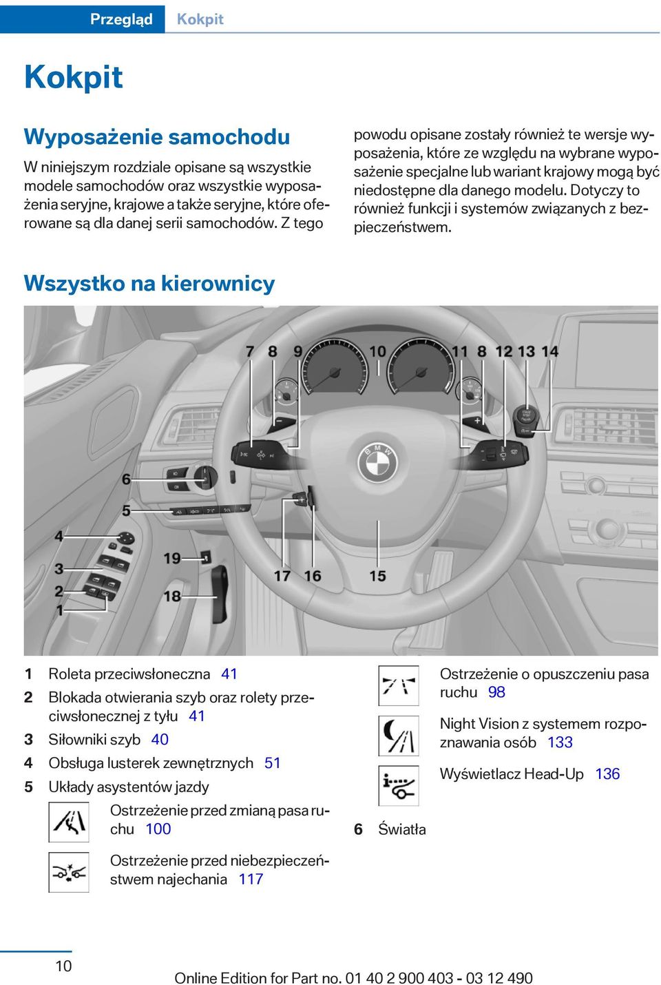 Dotyczy to również funkcji i systemów związanych z bezpieczeństwem.