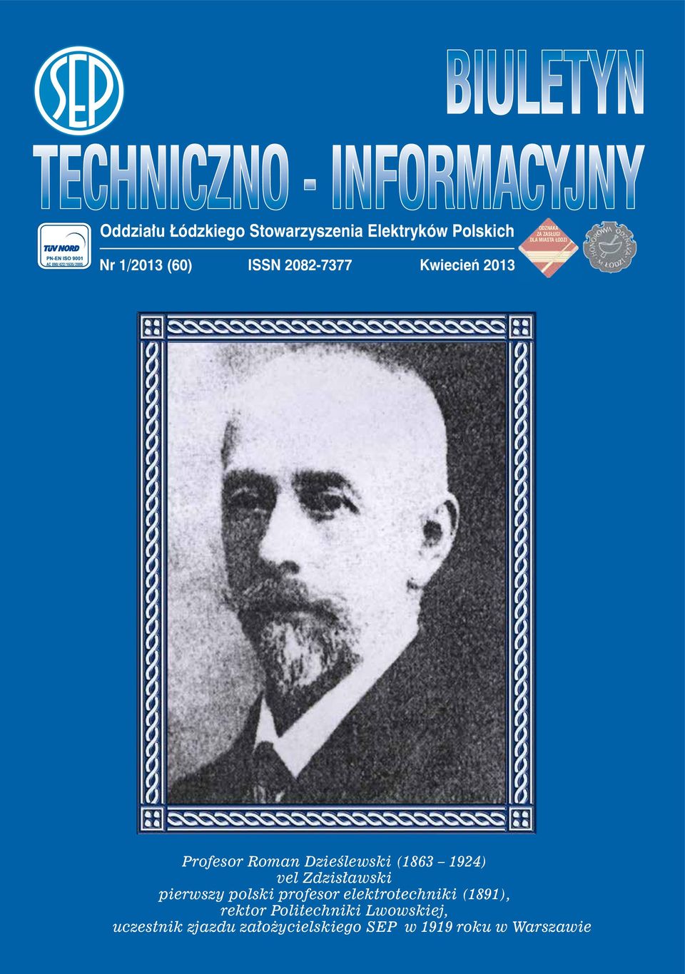 Dzieślewski (1863 1924) vel Zdzisławski pierwszy polski profesor elektrotechniki