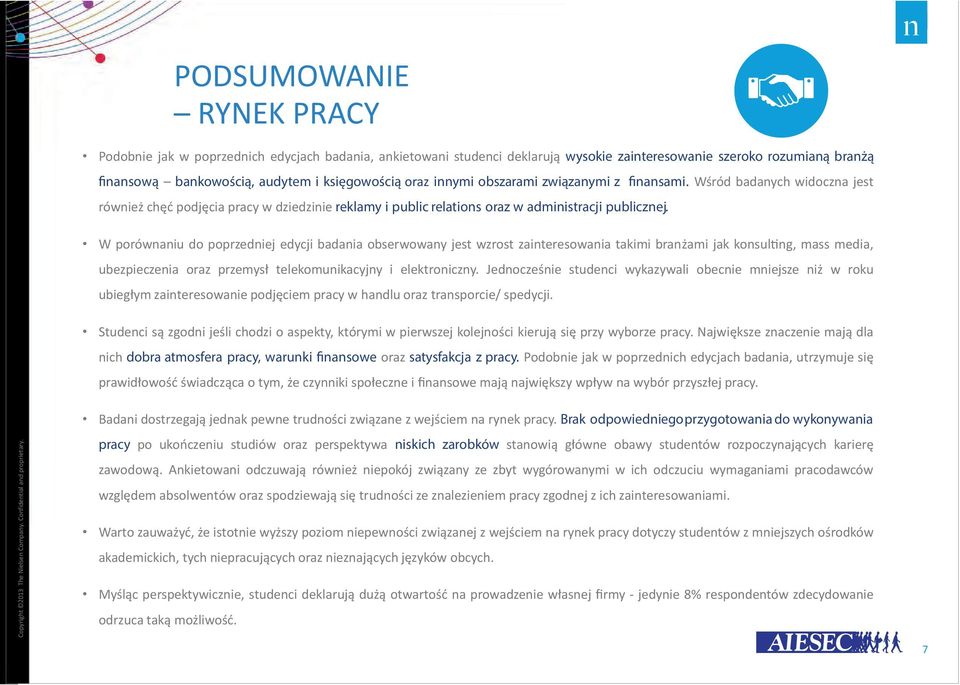 W porównaniu do poprzedniej edycji badania obserwowany jest wzrost zainteresowania takimi branżami jak konsulting, mass media, ubezpieczenia oraz przemysł telekomunikacyjny i elektroniczny.