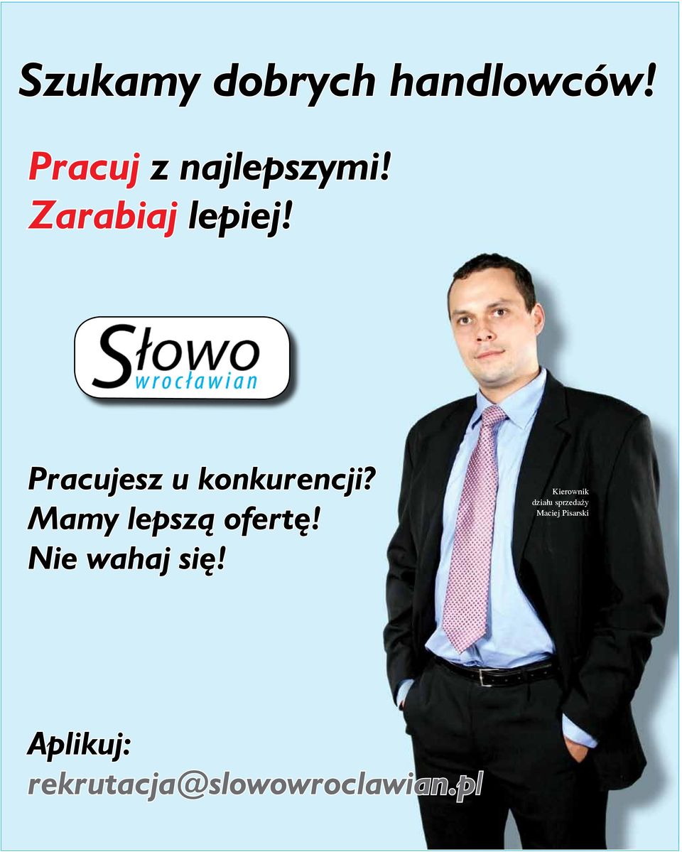 Pracujesz u konkurencji? Mamy lepszą ofertę!