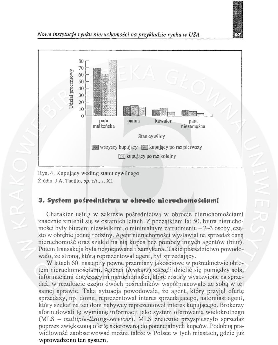 System pośrednictwa w obrocie nieruchomościami Charakter usług w zakresie pośrednictwa w obrocie nieruchomościami znacznie zmienił się w ostatnich latach. Z początkiem lat 50.