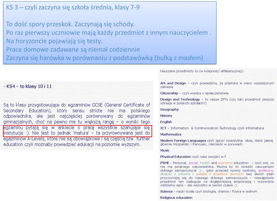 Po raz pierwszy uczniowie mają każdy przedmiot z innym nauczycielem.