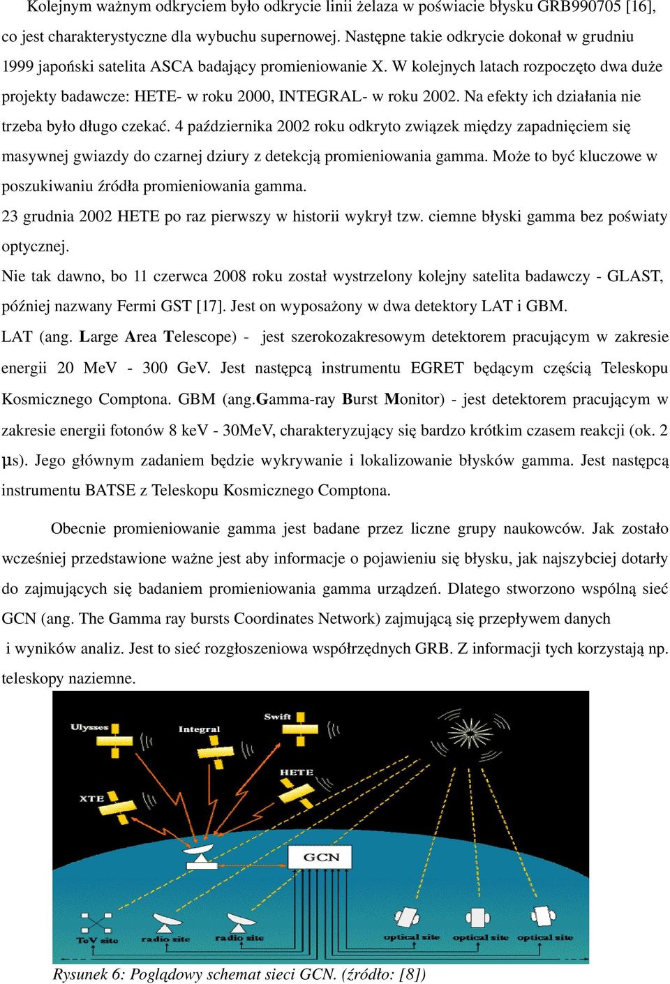 Na efekty ich działania nie trzeba było długo czekać. 4 października 2002 roku odkryto związek między zapadnięciem się masywnej gwiazdy do czarnej dziury z detekcją promieniowania gamma.